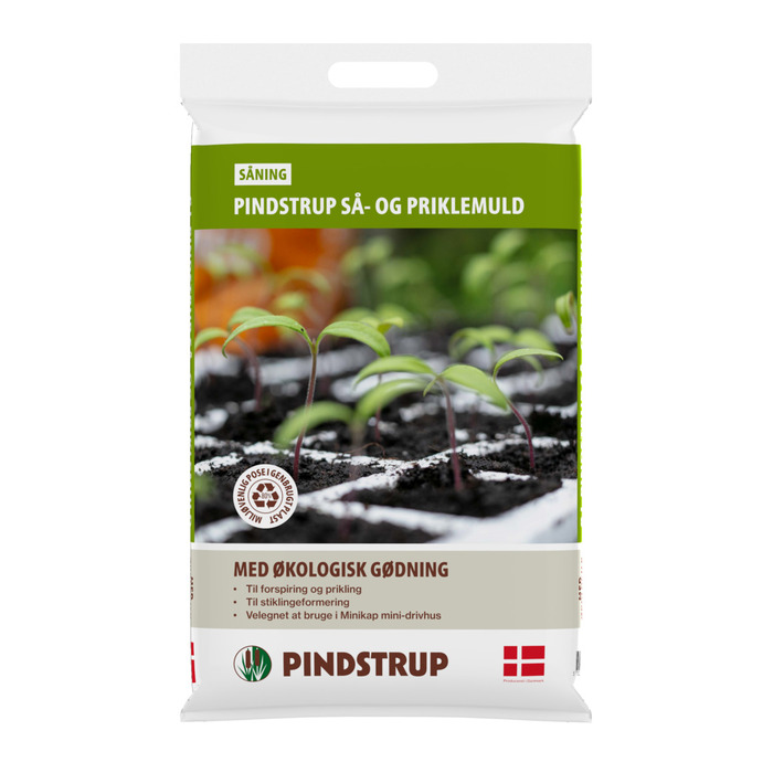 Så- og priklemuld m/økogødning 8 liter - Pindstrup